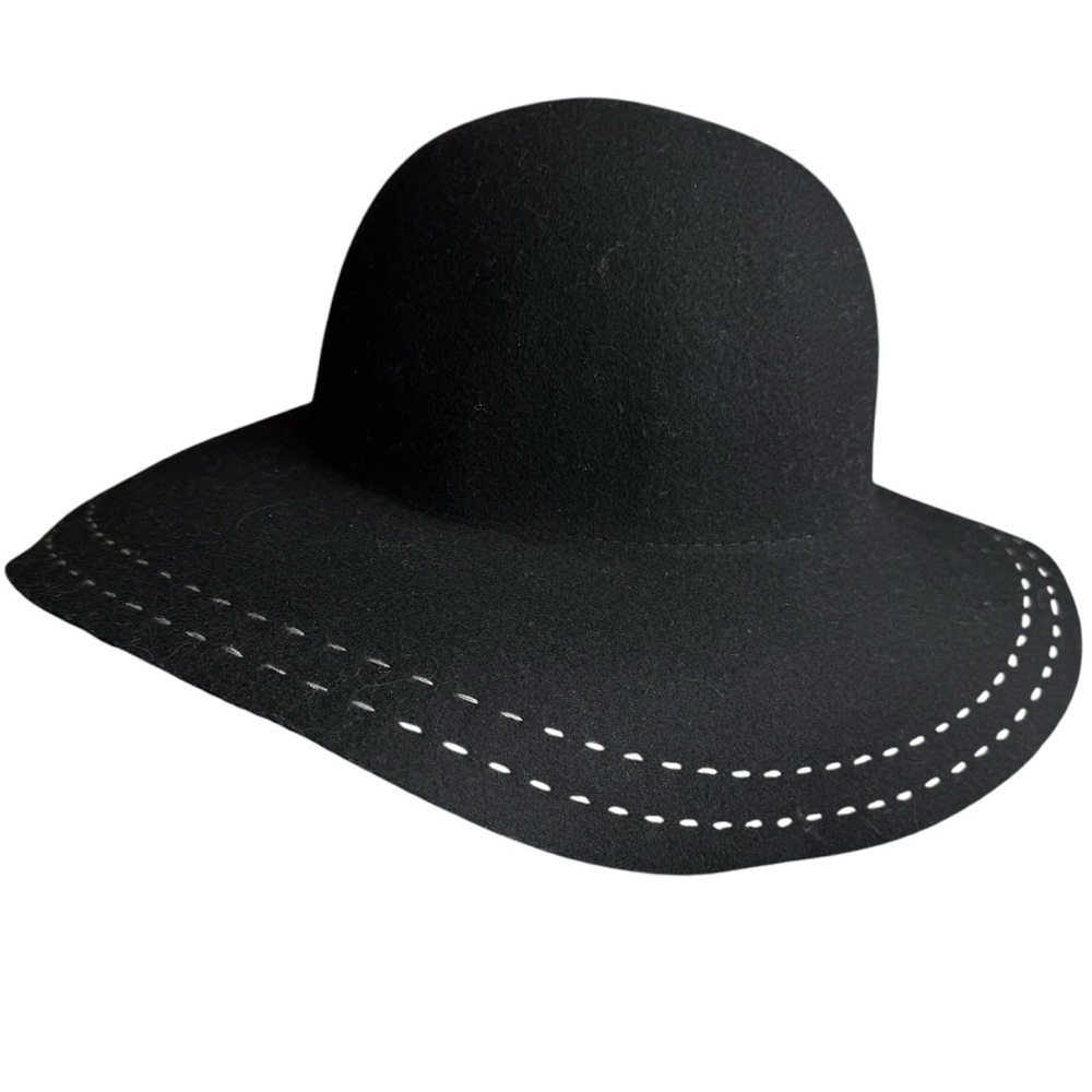 Scala Hat W/ Double Stitched Piping Detail On Wide Brim Hat Packable Boho Gypsy